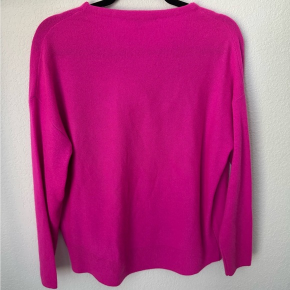 Antonio Melani Cashmere Cowl Neck Sweater - Barbiecore Pink - Picture 5 of 7